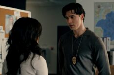 Lachlan Quarmby and Katie Stevens in 'Providence Falls'