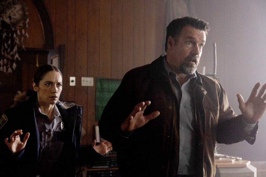 Melanie Scrofano as Dana Cypress, David James Elliott as Sheriff Wayne Cypress — 'Revival' Season 1 Finale