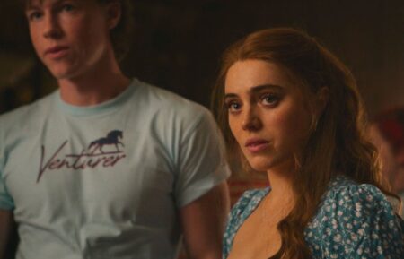 Milo Callaghan and Bella Maclean as Seb and Taggie in 'Rivals' Season 1