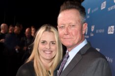 Robert Patrick and Barbara Patrick attend Michael Muller's HEAVEN, presented by The Art of Elysium, on January 5, 2019 in Los Angeles, California.