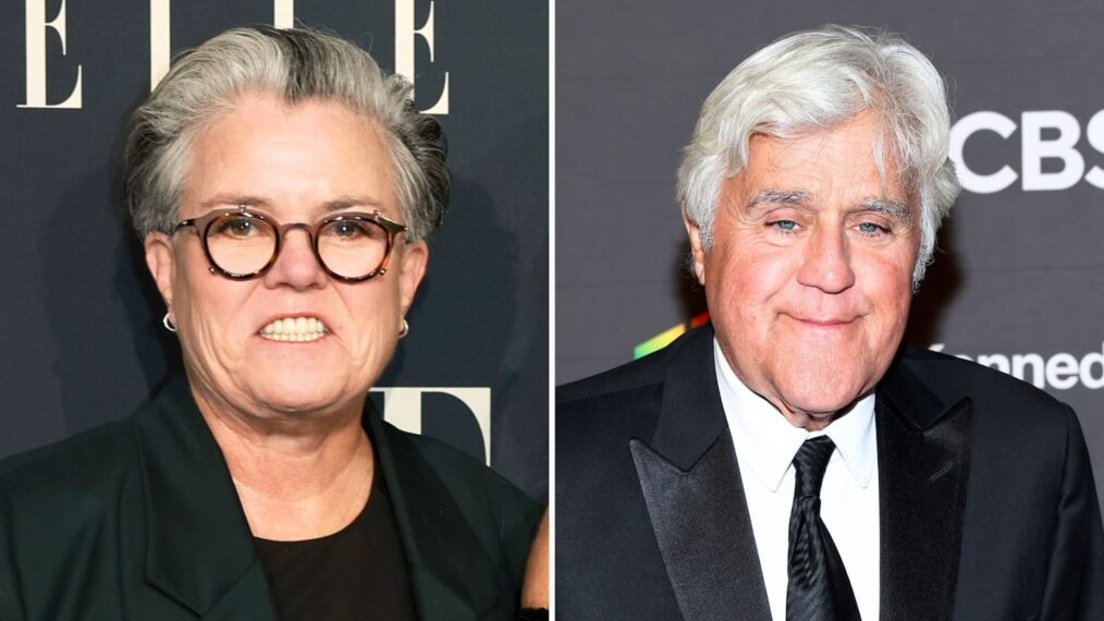 Rosie O'Donnell and Jay Leno