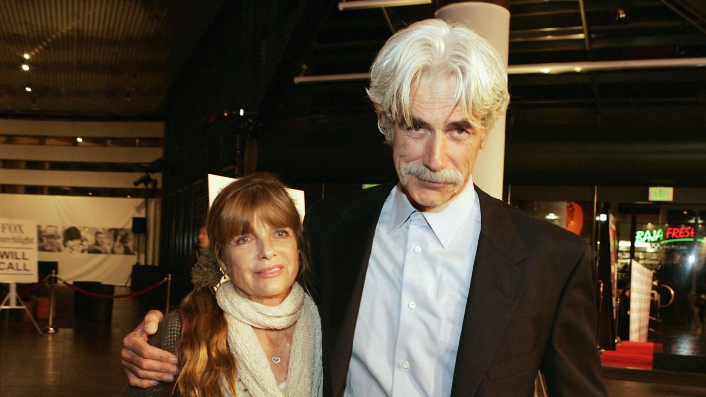 LOS ANGELES - MARCH 16: Actors Sam Elliott (right) and his wife Katherine Ross arrive at the premiere of Fox Searchlight's 