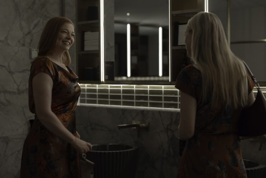 ALL HER FAULT -- Episode 101 -- Pictured: (l-r) Sarah Snook as Marissa, Dakota Fanning as Jenny