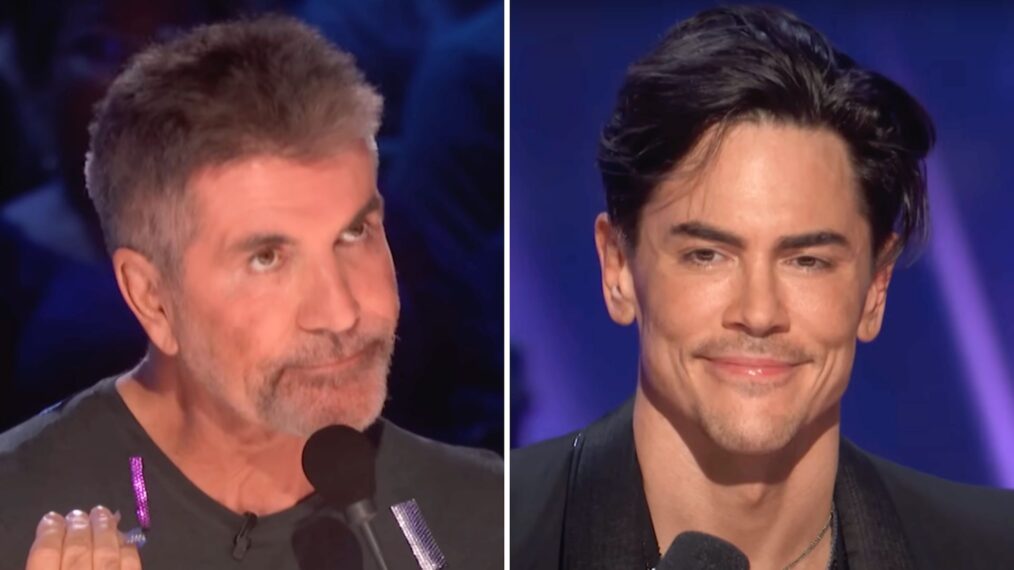 Simon Cowell and Tom Sandoval on AGT