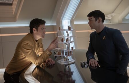 Paul Wesley as Kirk and Ethan Peck as Spock — 'Star Trek: Strange New Worlds' Season 3 Episode 6 
