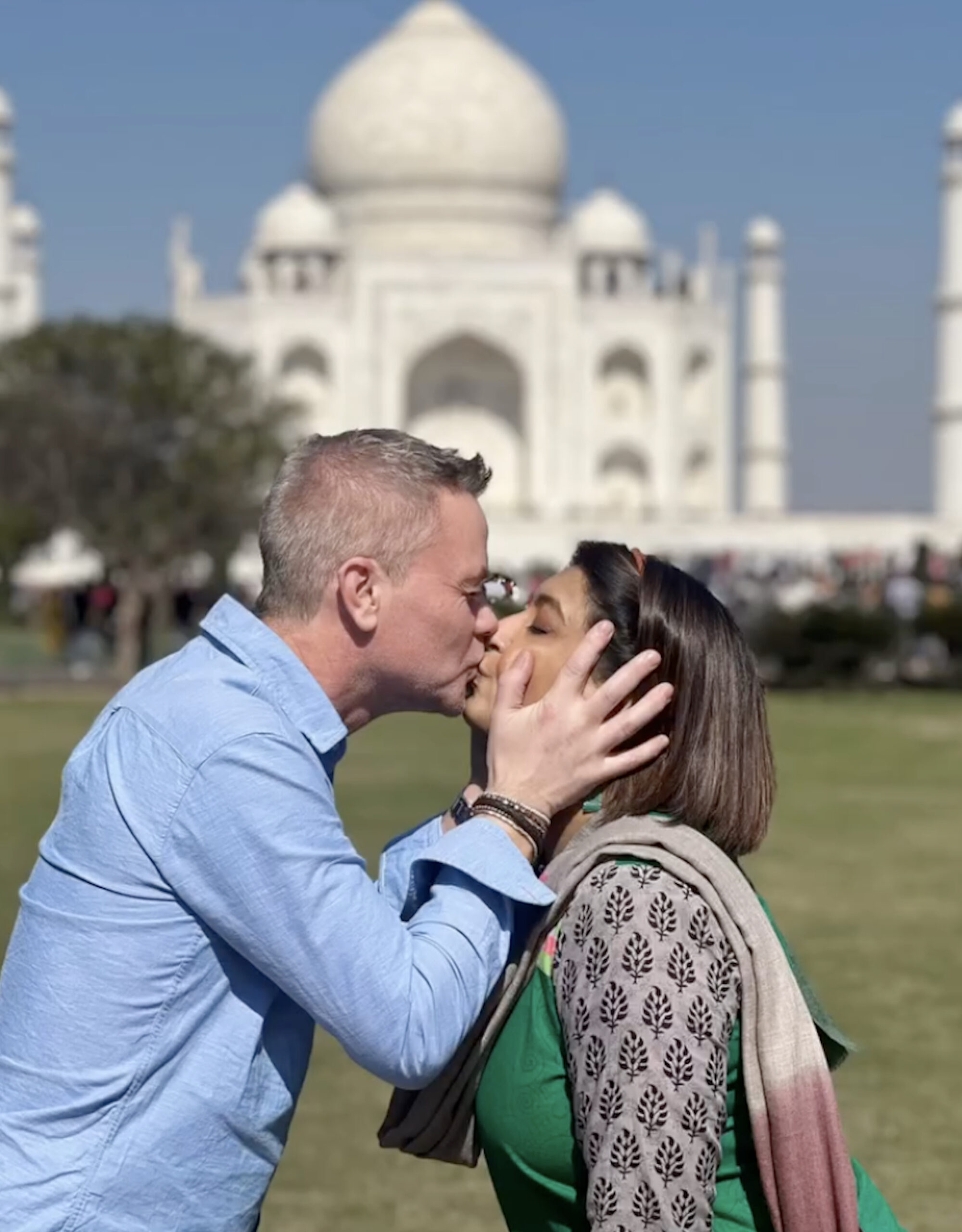 Sunetra Sarker and her husband Scott Carey