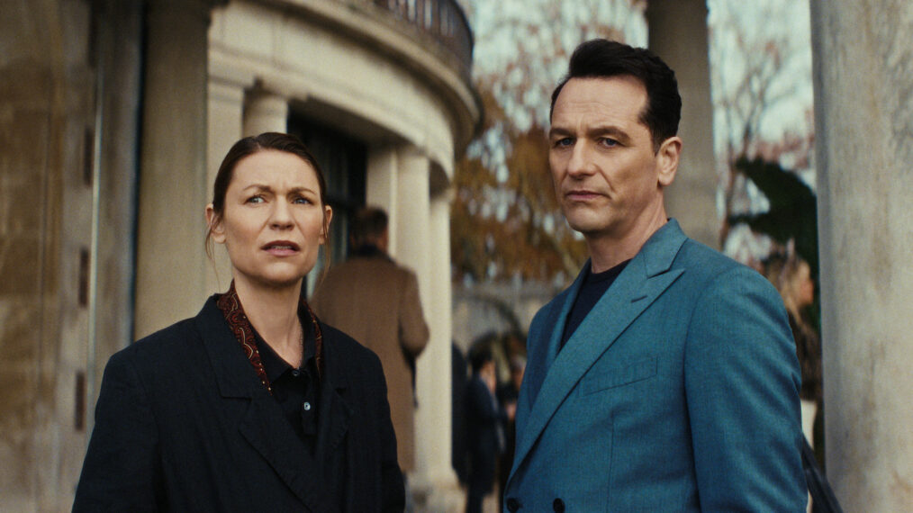 Claire Danes as Aggie Wiggs and Matthew Rhys as Nile Jarvis — 'The Beast in Me'