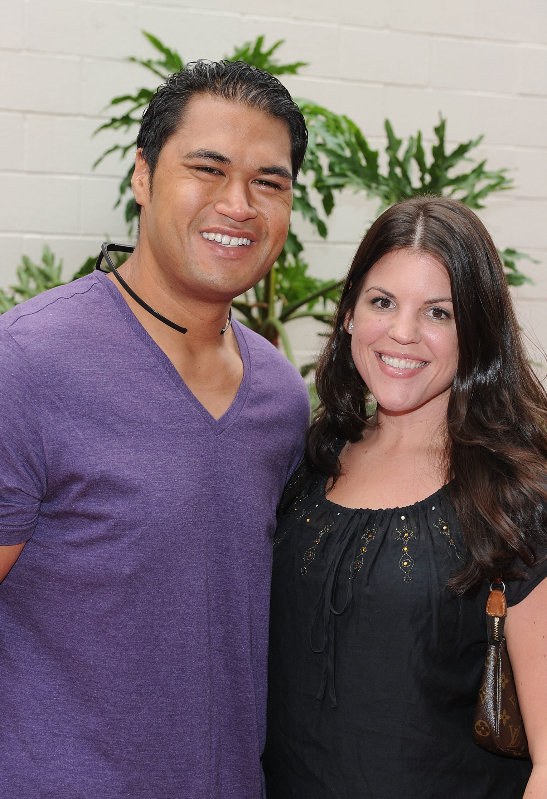 Reality Television Personalities Sam Poueu and Stephanie Anderson arrives at the Premiere Of Universal Studios Hollywood's 