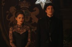 Kristine Froseth and Guy Remmers as Nan and Theo in 'The Buccaneers' Season 2 finale
