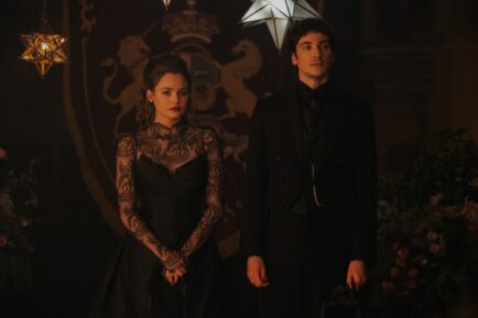 Kristine Froseth and Guy Remmers as Nan and Theo in 'The Buccaneers' Season 2 finale