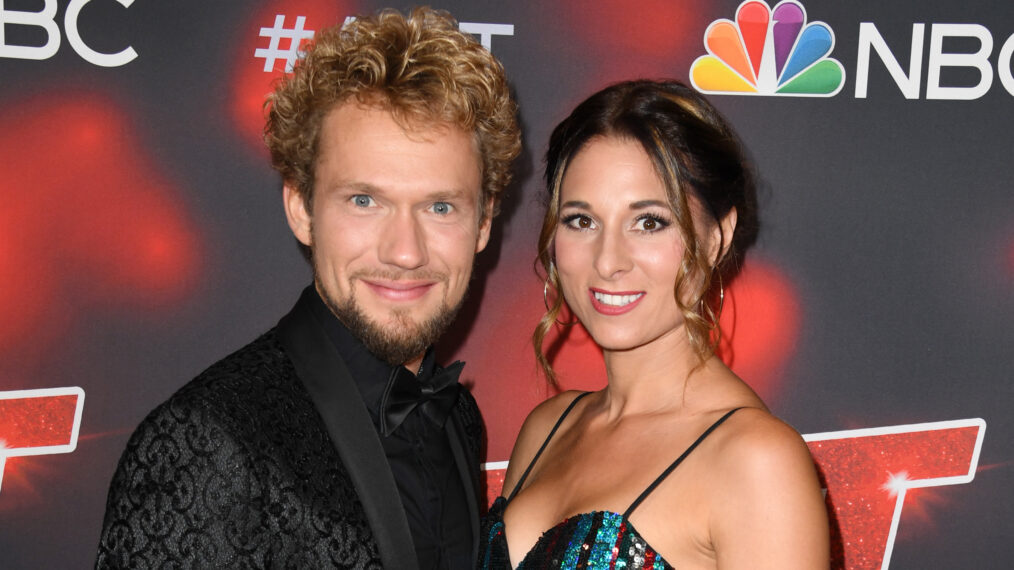 Thommy Ten and Amélie van Tass of The Clairvoyants attend 'America's Got Talent' Season 16 Live Shows