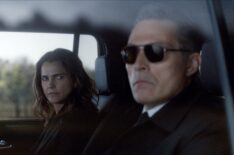 Keri Russell as Kate Wyler, Rufus Sewell as Hal Wyler in 'The Diplomat' Season 3 Episode 3