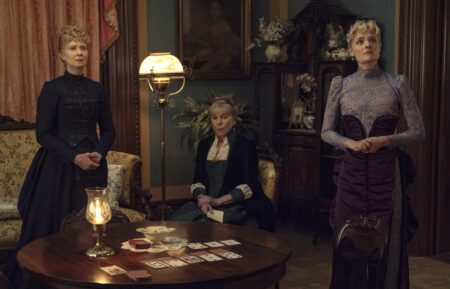 Cynthia Nixon as Ada, Christine Baranski as Agnes, and Louisa Jacobson as Marian in 'The Gilded Age' Season 3 Episode 7