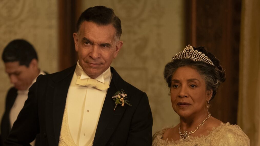 Brian Stokes Mitchell as Mr. Kirkland, Phylicia Rashad as Mrs. Kirkland in 'The Gilded Age' Season 3 finale