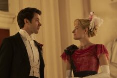 Harry Richardson as Larry Russell, Louisa Jacobson as Marian Brook in 'The Gilded Age' Season 3 finale