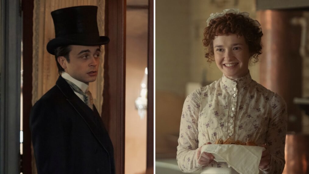 Ben Ahlers as Jack, Taylor Richardson as Bridget in 'The Gilded Age' Season 3