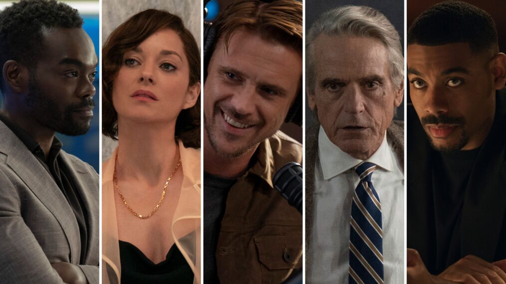 William Jackson Harper, Marion Cotillard, Boyd Holbrook, Jeremy Irons, and Aaron Pierre for 'The Morning Show' Season 4