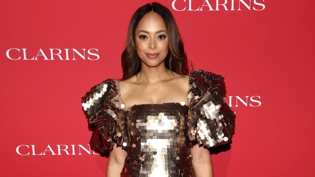 Amber Stevens West attends Clarins Celebrates Beauty Icons at Academy Museum of Motion Pictures on March 21, 2025 in Los Angeles, California.