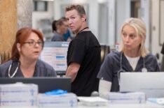 Shawn Hatosy as Abbot, Katherine LaNasa as Dana — 'The Pitt'