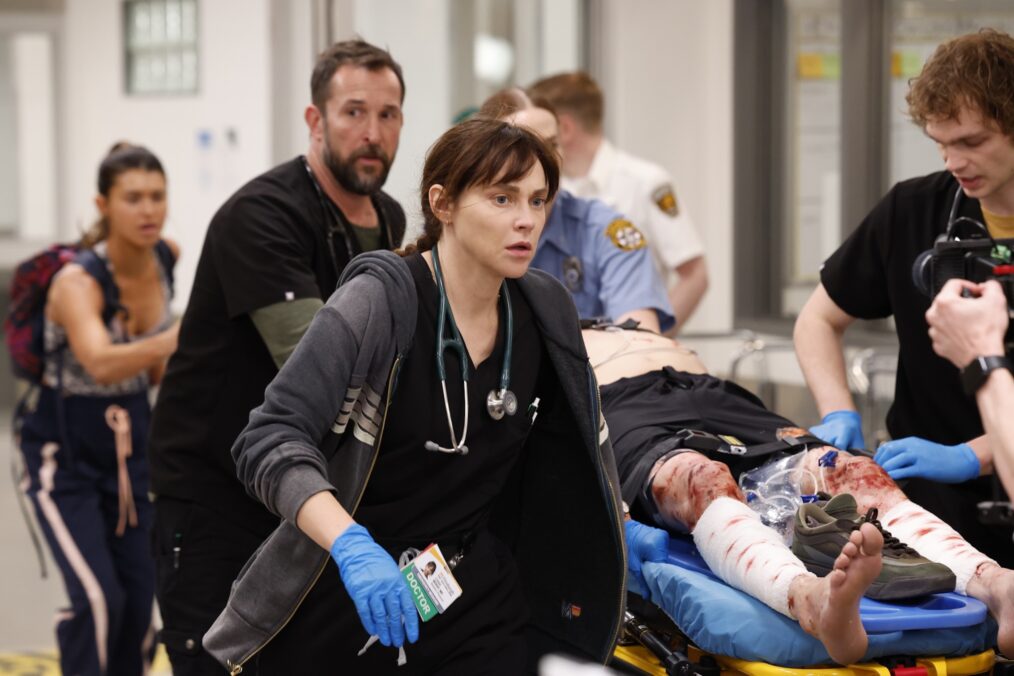 Noah Wyle as Robby and Fiona Dourif as McKay — 'The Pitt' Season 2