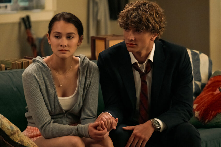 Belly (Lola Tung) and Jeremiah (Gavin Casalegno) in 'The Summer I Turned Pretty' Season 3
