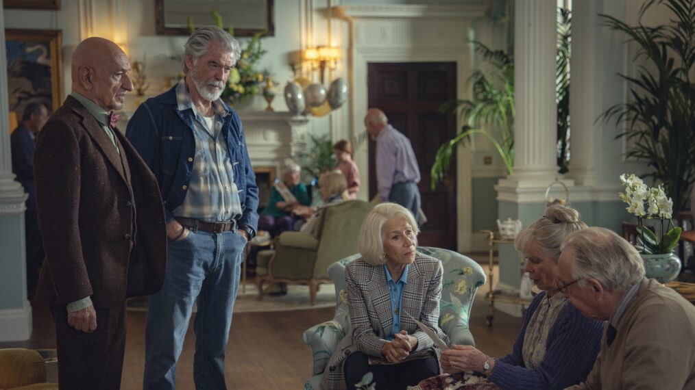 Helen Mirren, Pierce Brosnan, Sir Ben Kingsley, Celia Imrie — 'The Thursday Murder Club'