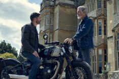 Tom Ellis and Pierce Brosnan in 'The Thursday Murder Club'