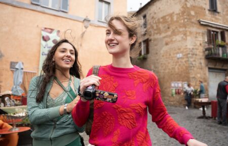 Rhianne Barreto and Grace Van Patten in 'The Twisted Tale of Amanda Knox'