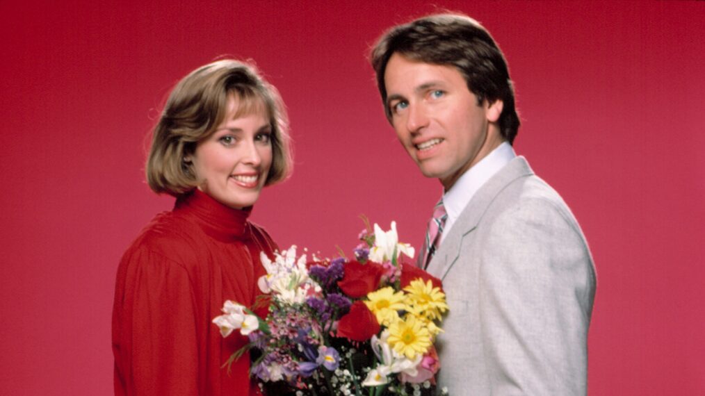THREE'S A CROWD, Mary Cadorette, John Ritter, 1984-1985.