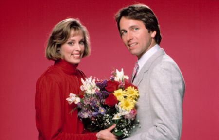 THREE'S A CROWD, Mary Cadorette, John Ritter, 1984-1985.