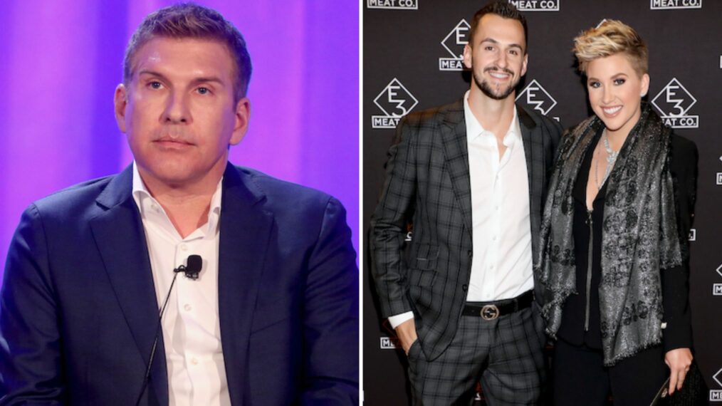 TV personality Savannah Chrisley (L) and producer/TV personality Todd Chrisley speak onstage during the 'Chrisley Knows Best' panel at the 2016 NBCUniversal Summer Press Day, Nic Kerdiles (L) and Savannah Chrisley attend the grand opening of E3 Chophouse Nashville on November 20, 2019 