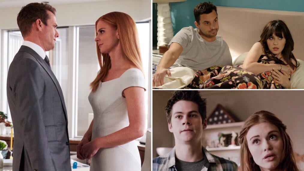 Donna and Harvey in Suits, Nick and Jess in New Girl, Stiles and Lydia in Teen Wolf