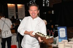 Chef Tyler Florence attends the Food Network New York City Wine & Food Festival presented by Capital One - Oyster Bash presented by Barnegat Oyster Collective and Go Fish Co. sponsored by Modelo hosted by Tyler Florence at The Standard, High Line, Biergarten & Garden on October 14, 2023 in New York City.