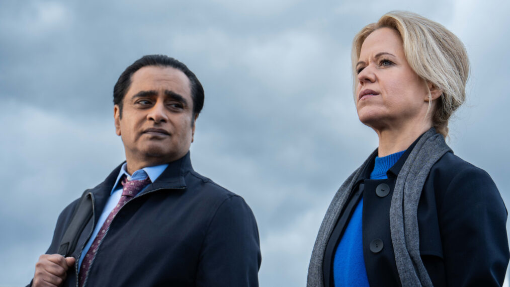 DI Sunny Khan (Sanjeev Bhaskar), DCI Jess James (Sinéad Keenan) in 'Unforgotten' Season 6 Episode 1