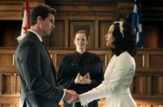 Robbie Amell and Andy Allo in 'Upload' Season 4