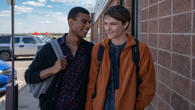 My Life with the Walter Boys. (L to R) Jaylan Evans as Skylar and Corey Fogelmanis as Nathan in episode 108 of My Life with the Walter Boys