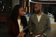 Tika Sumpter as Dr. Laila Bynum and Morris Chestnut as Dr. John Watson on 'Watson'