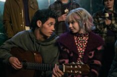 Noah B. Taylor as Bruno, Emma Myers as Enid Sinclair in episode 203 of Wednesday