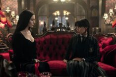Catherine Zeta-Jones and Jenna Ortega in 'Wednesday' Season 2