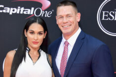 Wrestler Nikki Bella and actor/wrestler John Cena attend The 2017 ESPYS