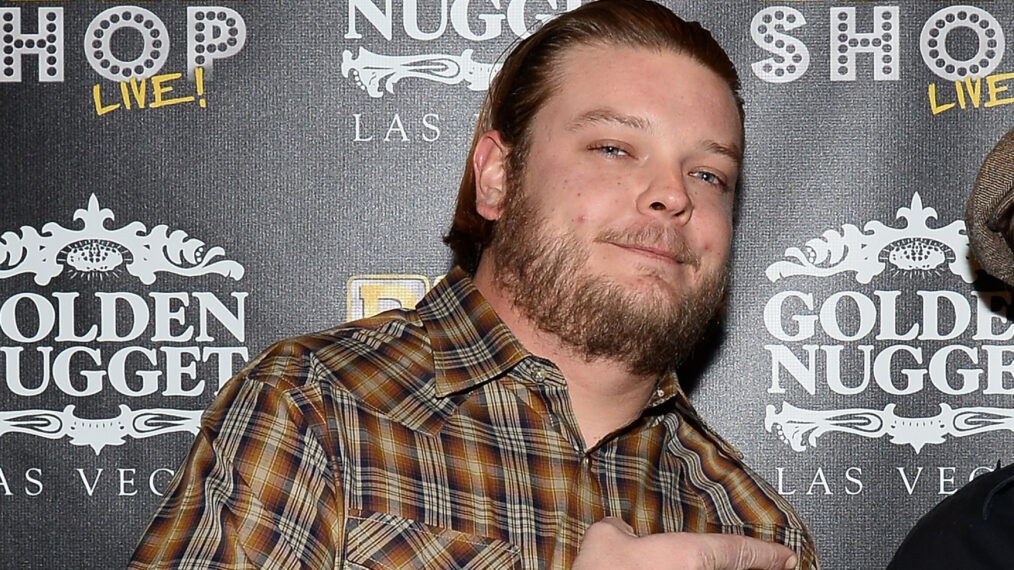 Corey 'Big Hoss' Harrison (L) and cast member Gus Langley arrive at the opening of 'Pawn Shop Live!,' a parody of History's 'Pawn Stars' television series