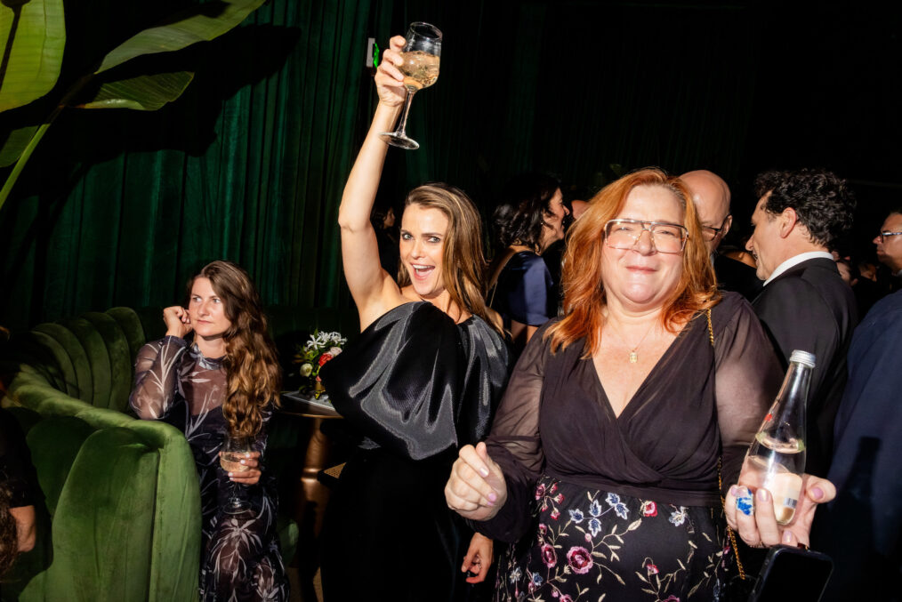 Keri Russell (C) attends Netflix's 2025 Emmy Celebration at NYA WEST on September 14, 2025 in Hollywood, California.