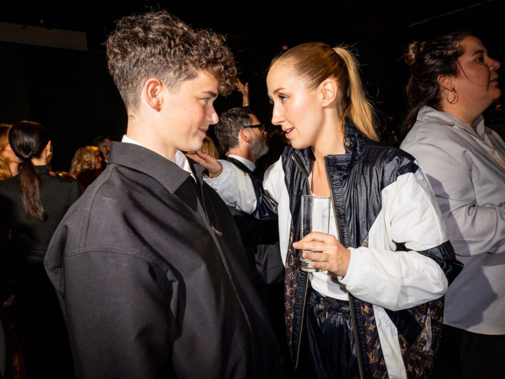 Owen Cooper and Erin Doherty attend Netflix's 2025 Emmy Celebration at NYA WEST on September 14, 2025 in Hollywood, California.