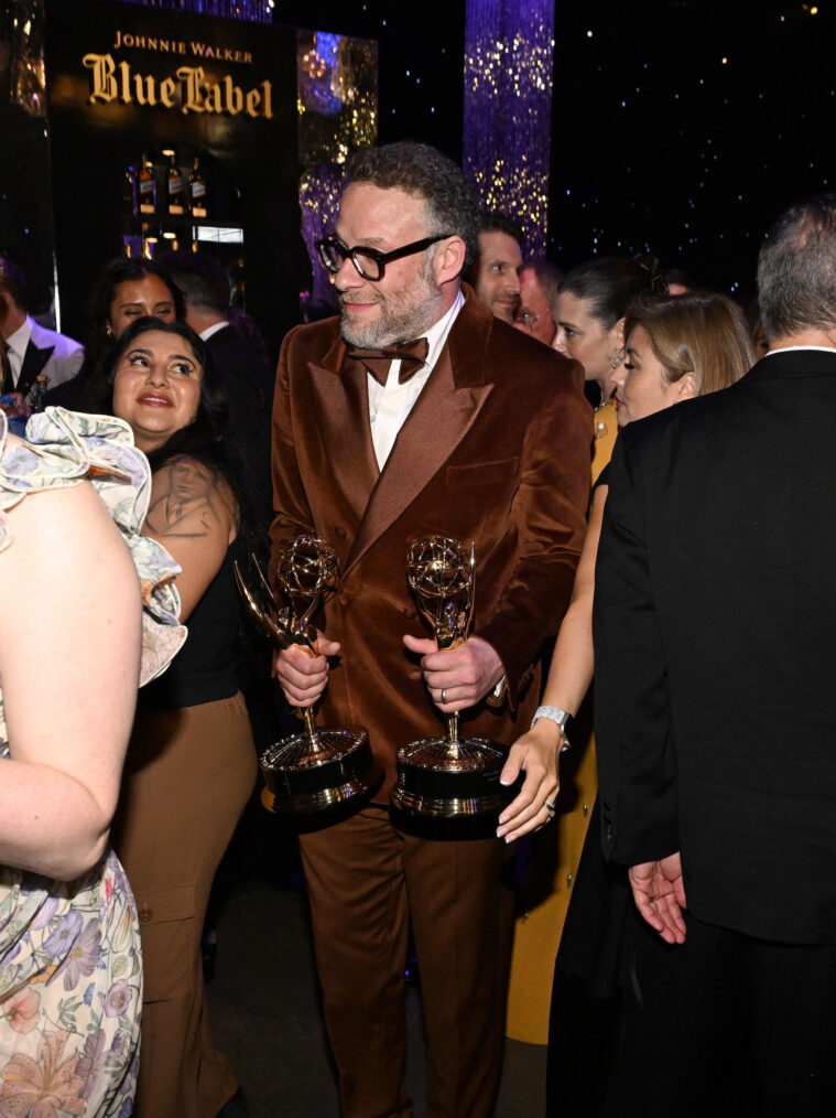 Seth Rogan celebrates the 77th Emmy Awards with a signature Johnnie Walker Blue Label cocktail at the 77th Emmy Awards Govenor's Gala on Sunday, Sept. 14, 2025 at the LA Convention Center in Los Angeles.