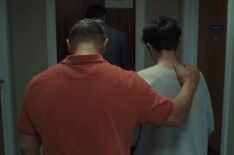 Adolescence. (L to R) Stephen Graham as Eddie Miller, Owen Cooper as Jamie Miller, in Adolescence. Cr. Courtesy of Netflix © 2024