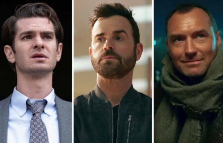 UNDER THE BANNER OF HEAVEN, Andrew Garfield, ‘One Mighty and Strong', (Season 1, ep. 105, aired May 19, 2022). photo: Michelle Faye / ©FX on Hulu / Courtesy Everett Collection; RUNNING POINT, Justin Theroux, 'Pilot', (Season 1, ep. 101, aired Feb. 27, 2025). photo: Katrina Marcinowski / ©Netflix / Courtesy Everett Collection