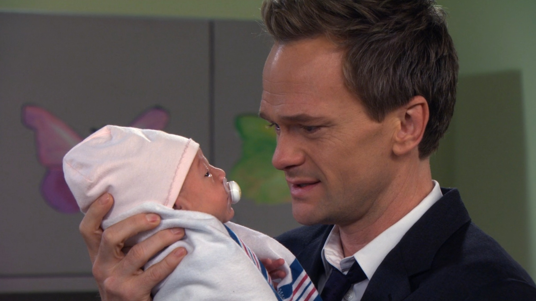 Neil Patrick Harris as Barney and Daughter Ellie on How I Met Your Mother