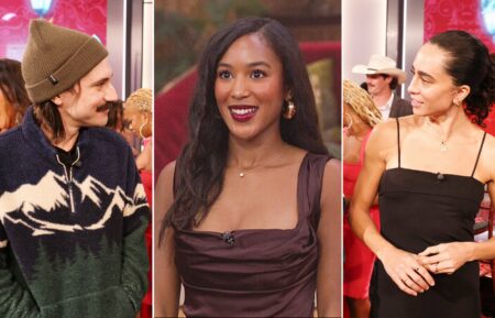 Ashley Hollis, Morgan Pope, and Vince Panaro at the Big Brother Season 27 Finale