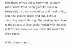 Brendon Villegas Responds to Rachel Reilly's Big Brother Elimination on X