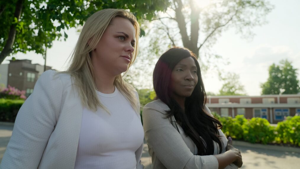Cecilie Fjellhøy and Brianne Joseph in episode 102 of 'Love Con Revenge.'